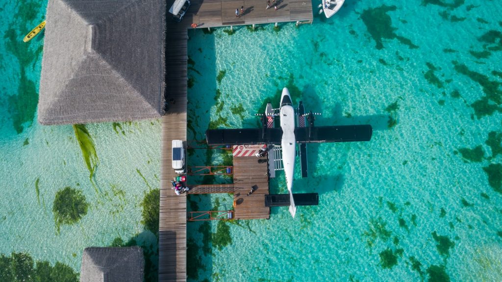 Transfert en hydravion aux Maldives