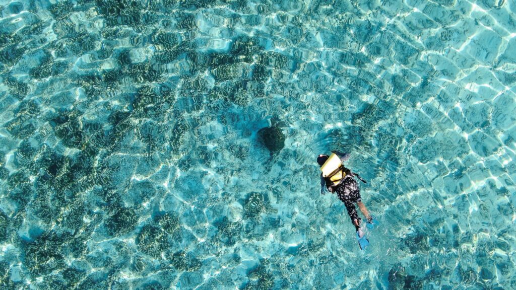 L’île locale de Thoddoo aux Maldives