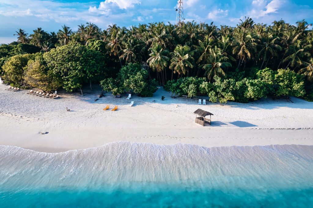 l'île locale de Kamadhoo 