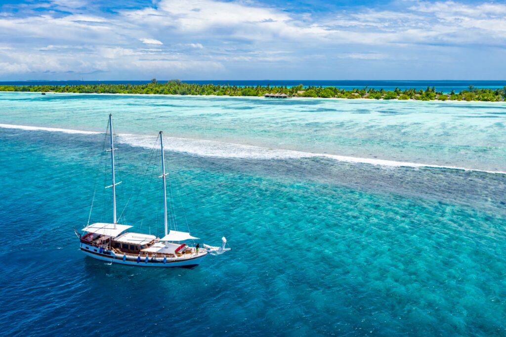 sortie bateau aux Maldives 