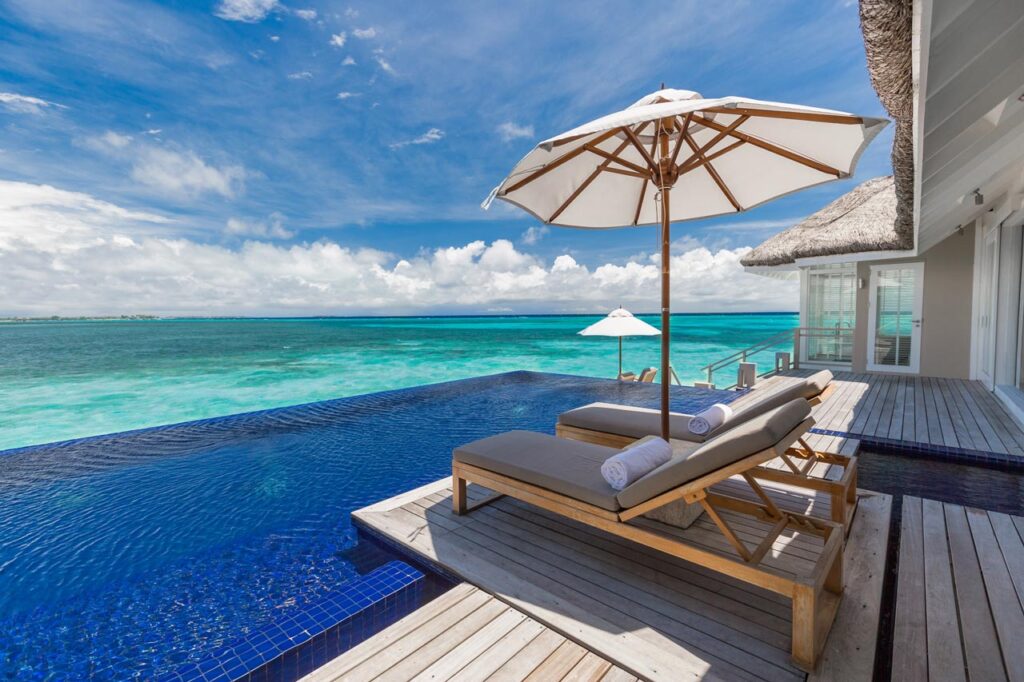 Villa sur pilotis atoll ari sud maldives